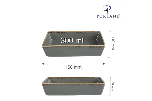 Naczynie do przystawek Stone 160x110 mm Porland 04ALM002478