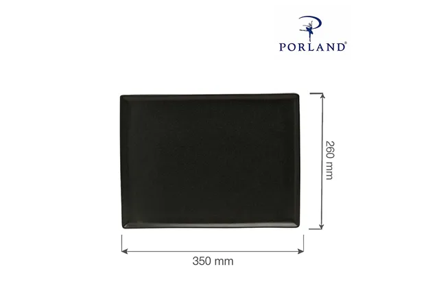 Taca prostokątna Coal 350x260 mm Porland 04ALM001524