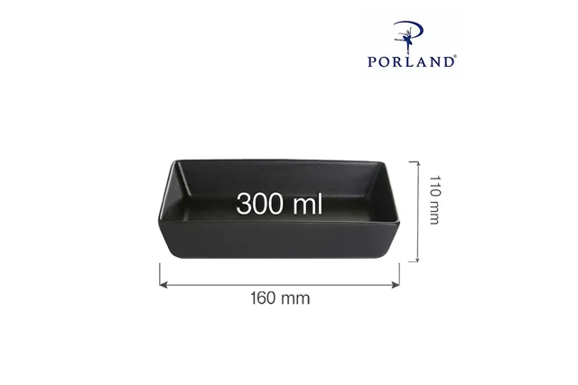 Naczynie do przystawek Coal 160x110 mm Porland 04ALM002049