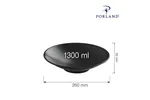 Talerz na stopie Coal 260 mm Porland 04ALM001944