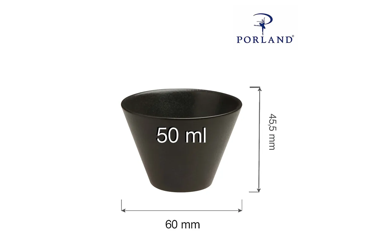 Miska stożkowa Coal 50 ml Porland 04ALM001525