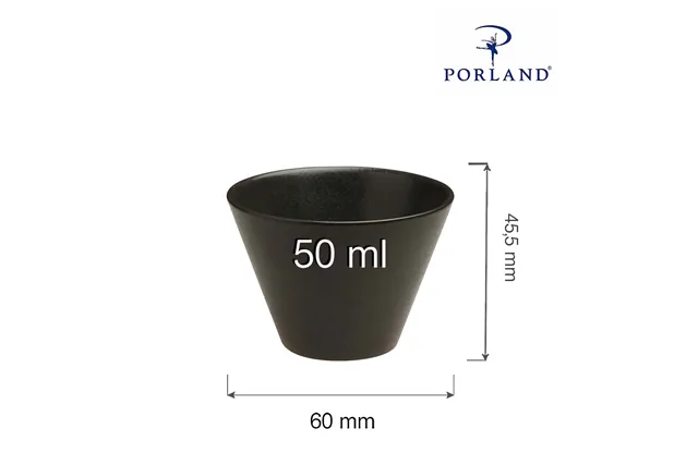 Miska stożkowa Coal 50 ml Porland 04ALM001525