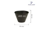 Miska stożkowa Coal 400 ml Porland 04ALM001527
