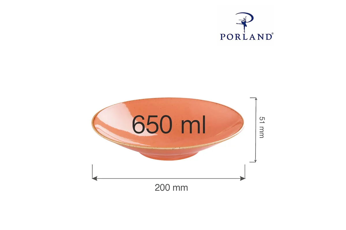 Talerz głęboki Amber 200 mm, 650 ml Porland 04ALM002761