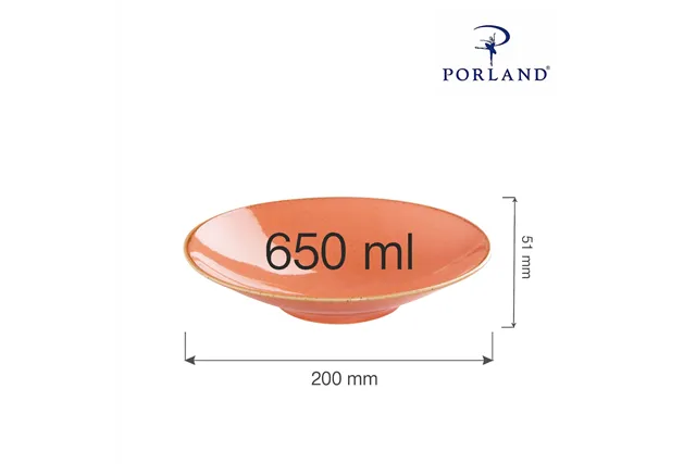 Talerz głęboki Amber 200 mm, 650 ml Porland 04ALM002761
