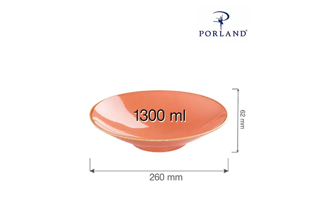 Talerz na stopie Amber 260 mm Porland 04ALM001948