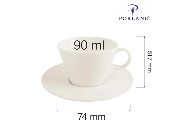 Filiżanka do espresso elegancka Line 90 ml Porland 04ALM002266