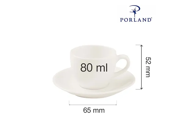Filiżanka elegancka Dove 80 ml Porland 04ALM000045