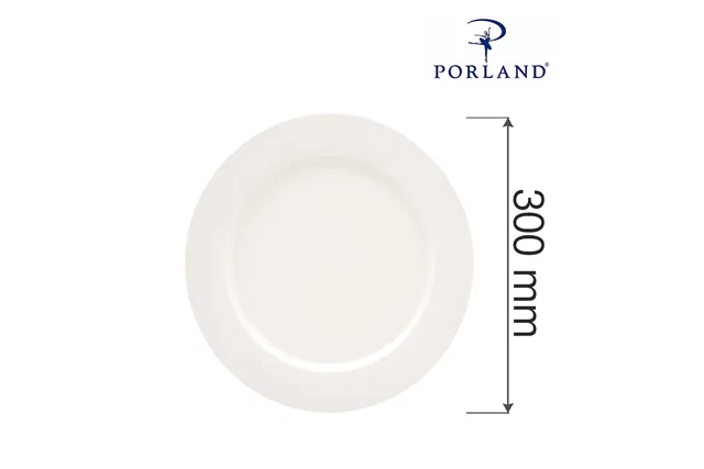 Talerz płytki z płaskim rantem Dove 300 mm Porland 04ALM001349