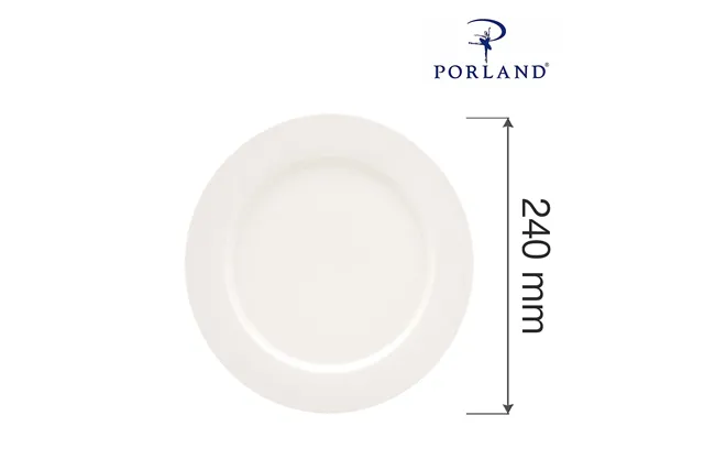 Talerz płytki z płaskim rantem Dove 240 mm Porland 04ALM001348