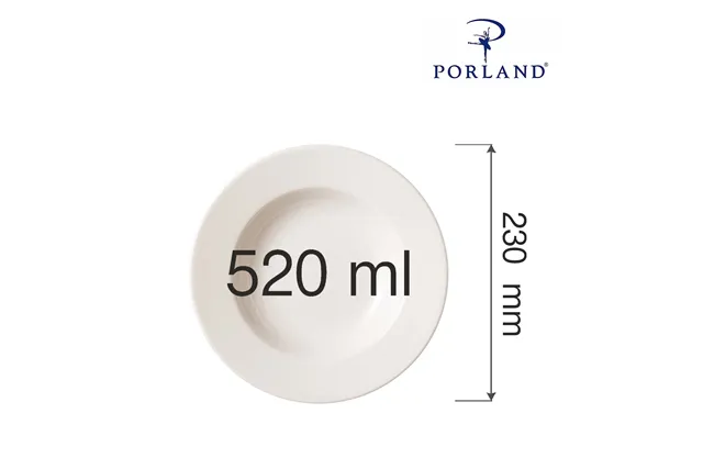 Talerz głęboki z płaskim rantem Dove 230 mm Porland 04ALM000874