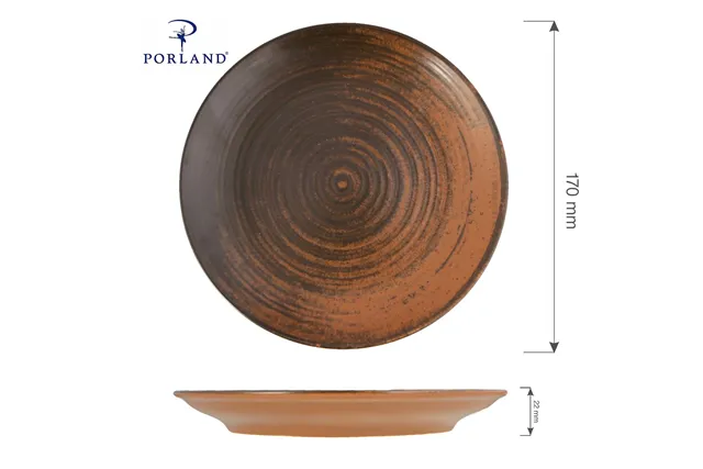 Talerz płytki Lykke Brown, 170 mm Porland 04ALM005935