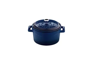 Mini garnek żeliwny (O)10cm, niebieski LAVA 832028