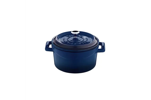Mini garnek żeliwny (O)10cm, niebieski LAVA 832028