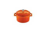 Mini garnek żeliwny (O)10cm, pomarańczowy LAVA 832127