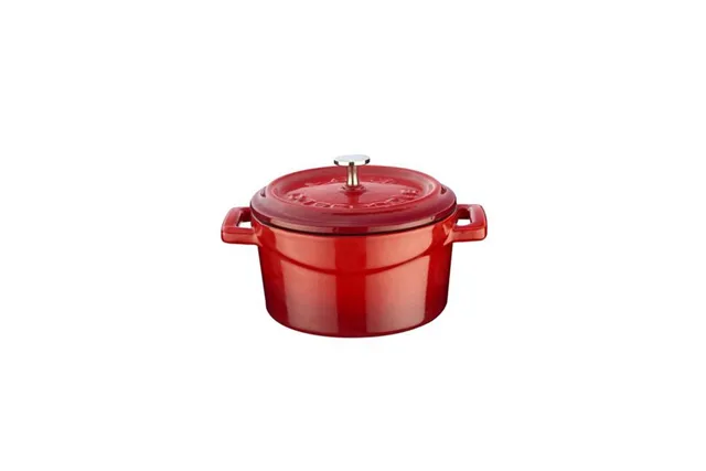 Mini garnek żeliwny (O)12cm, czerwony LAVA 832189
