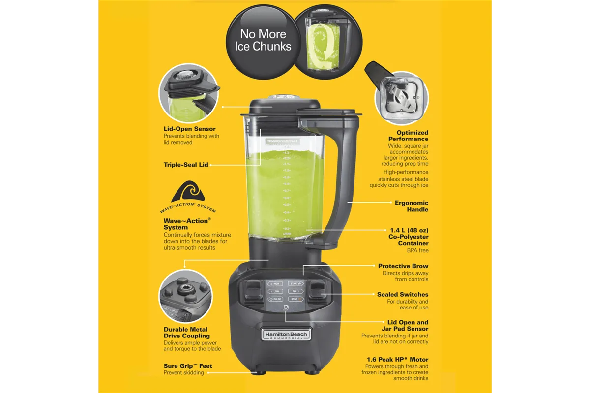 Blender barmański HBB 255-CE Rio® z dzbankiem z poliwęglanu 1.4l, Hamilton Beach Commercial Hamilton Beach Commercial HBB255-CE