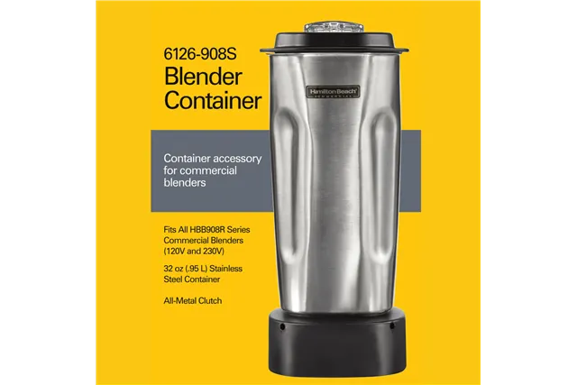 Dzbanek ze stali nierdzewnej do blendera HBB 908R 950ml, Hamilton Beach Commercial Hamilton Beach Commercial 6126-908S