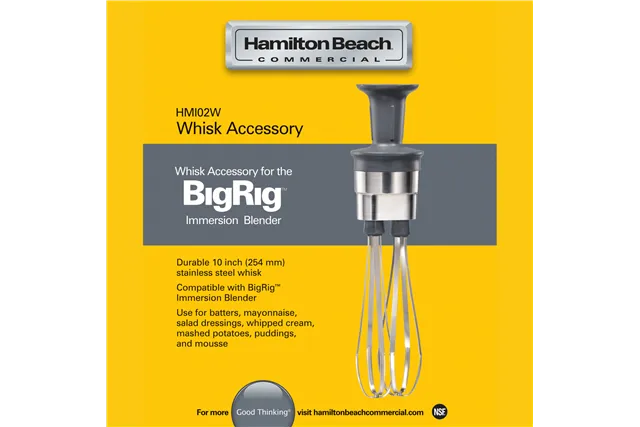 Ramię ubijające do miksera zanurzeniowego Bigrig™, Hamilton Beach Commercial Hamilton Beach Commercial HMI02W