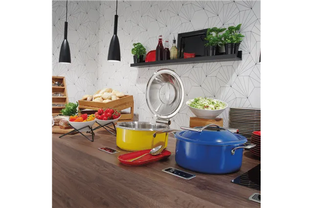Grzałka indukcyjna do wbudowania w blat z regulacją mocy ø245x(H)68mm 230V/800W Fine Dine 239193