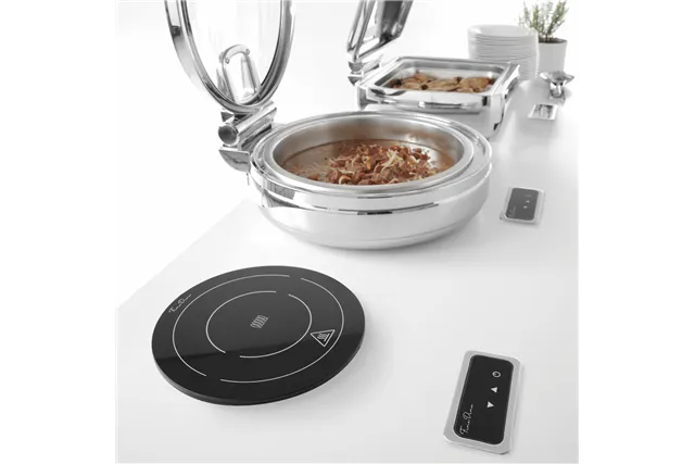 Grzałka indukcyjna do wbudowania w blat z regulacją mocy ø245x(H)68mm 230V/800W Fine Dine 239193