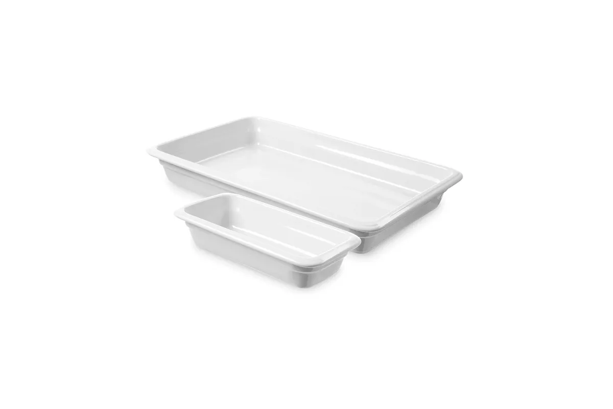 Pojemnik porcelanowy GN 1/3 biały, 325x176x(H)65 mm Fine Dine 783023