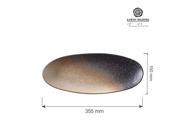 Owalny talerz serwingowy Moon 355 mm Fine Dine 774816
