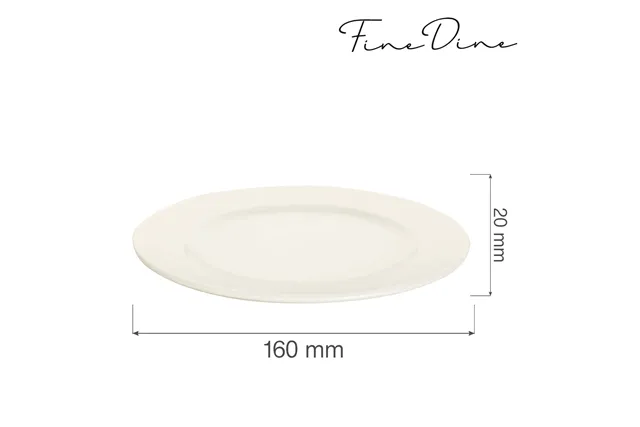 Talerz płytki Crema 160 mm Fine Dine 770566