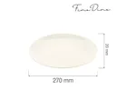 Talerz bez rantu Crema 270 mm Fine Dine 770351