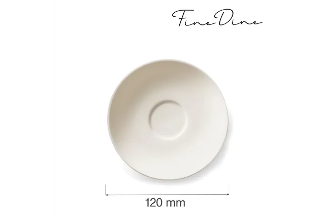 Spodek do filiżanki sztaplowanej Crema, 120 mm Fine Dine 770726
