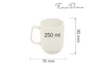 Kubek sztaplowany Crema 250 ml Fine Dine 770429
