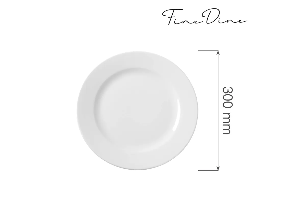 Talerz płytki Bianco 300 mm Fine Dine 794098