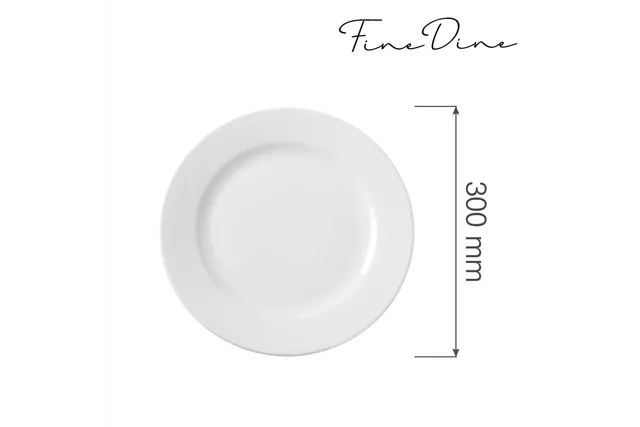 Talerz płytki Bianco 300 mm Fine Dine 794098