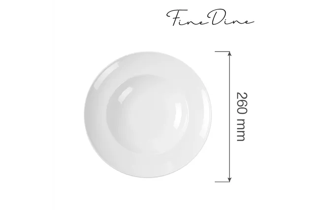 Talerz do pasty Bianco 260 mm Fine Dine 799406