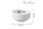 Miseczka sztaplowana Bianco 90 ml, 80 mm Fine Dine 774335