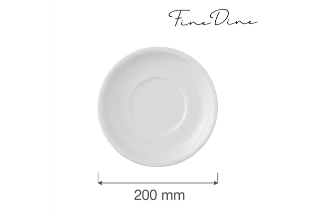 Spodek do sosjerki Bianco 200 mm Fine Dine 799192