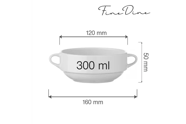 Bulionówka Bianco 300 ml Fine Dine 799383