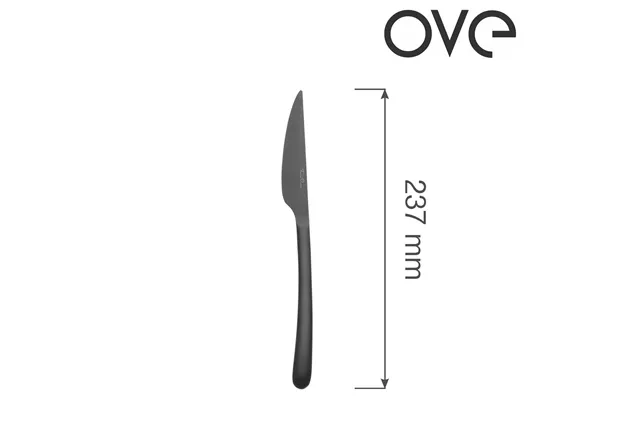 Nóż stołowy Amarone Black, OVE, 237 mm Ove 764824