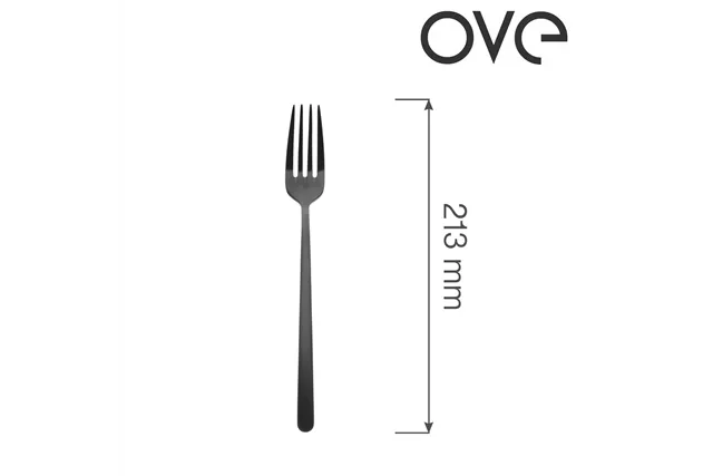 Widelec stołowy Amarone Black, OVE, 213 mm Ove 764848