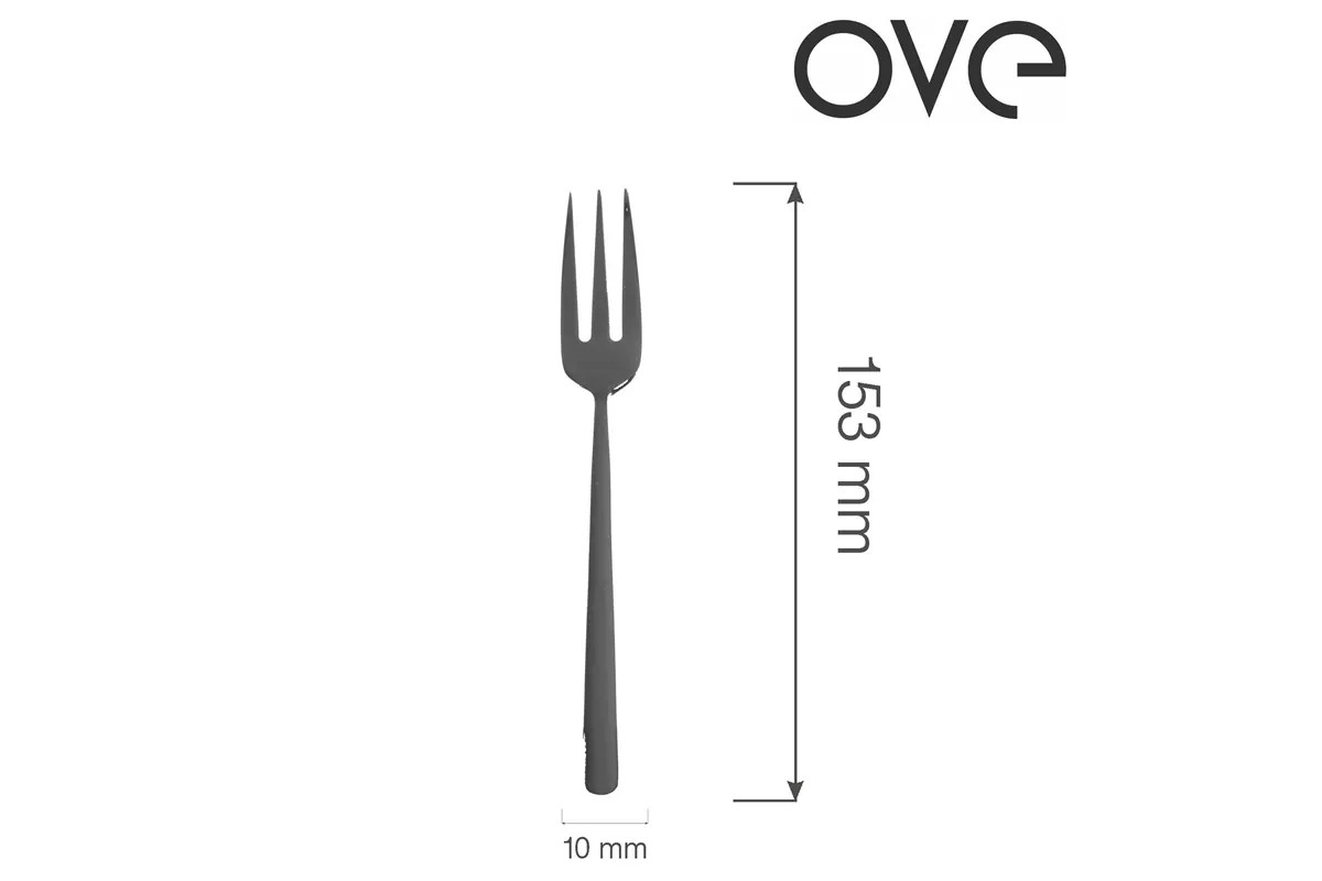 Widelczyk do ciasta Amarone Black, OVE, 153 mm Ove 764909