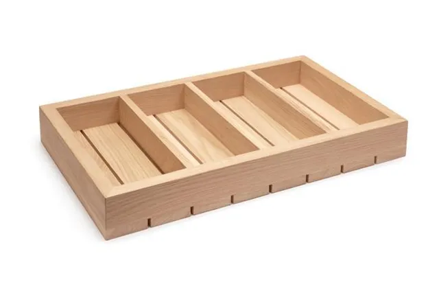 Organizer drewniany na sztućce 530x325x65 mm Fine Dine 561089