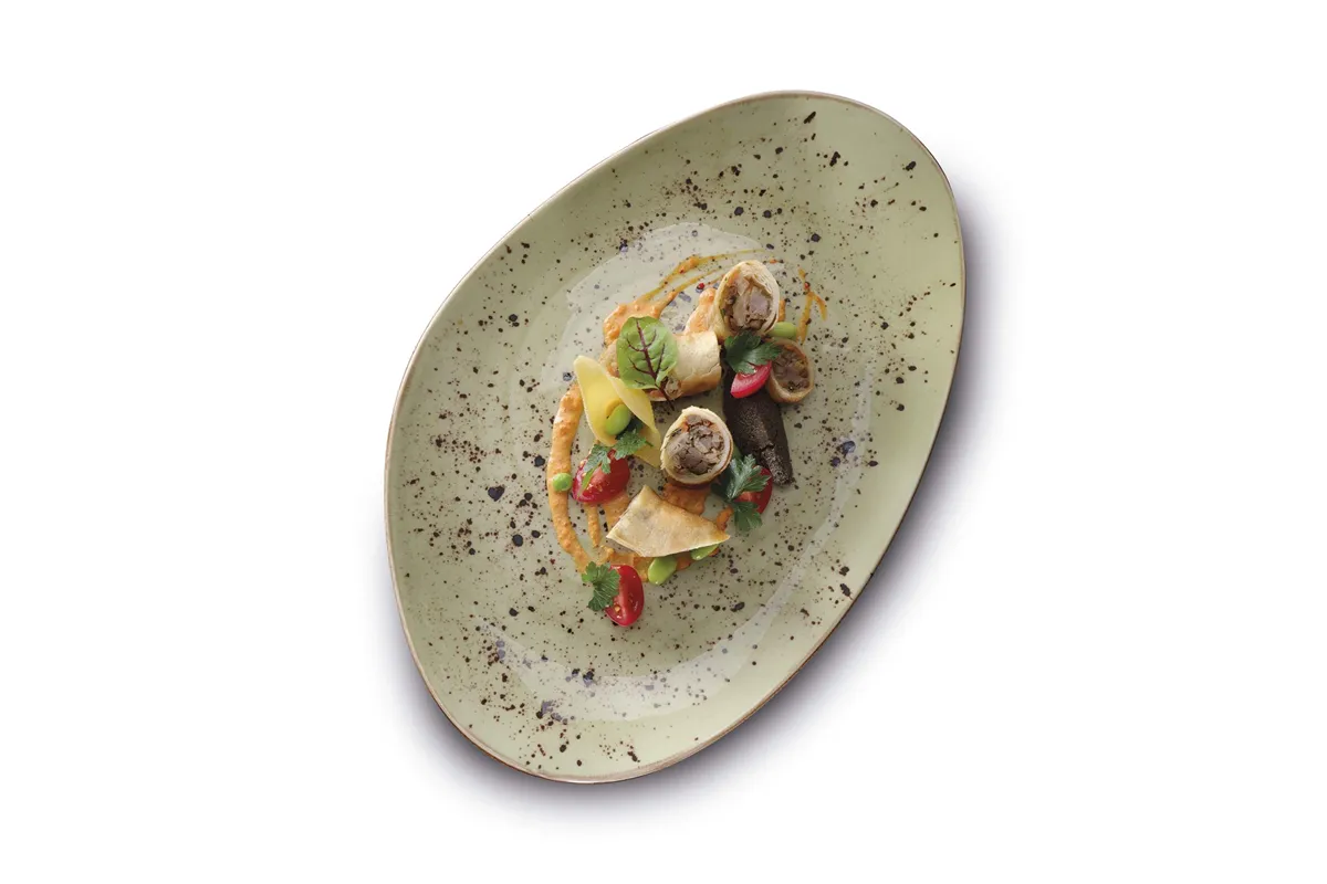 Talerz serwingowy Olive 215x120 mm Fine Dine 769966