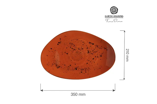 Talerz o organicznym kształcie Dahlia 350x210 mm Fine Dine 778456