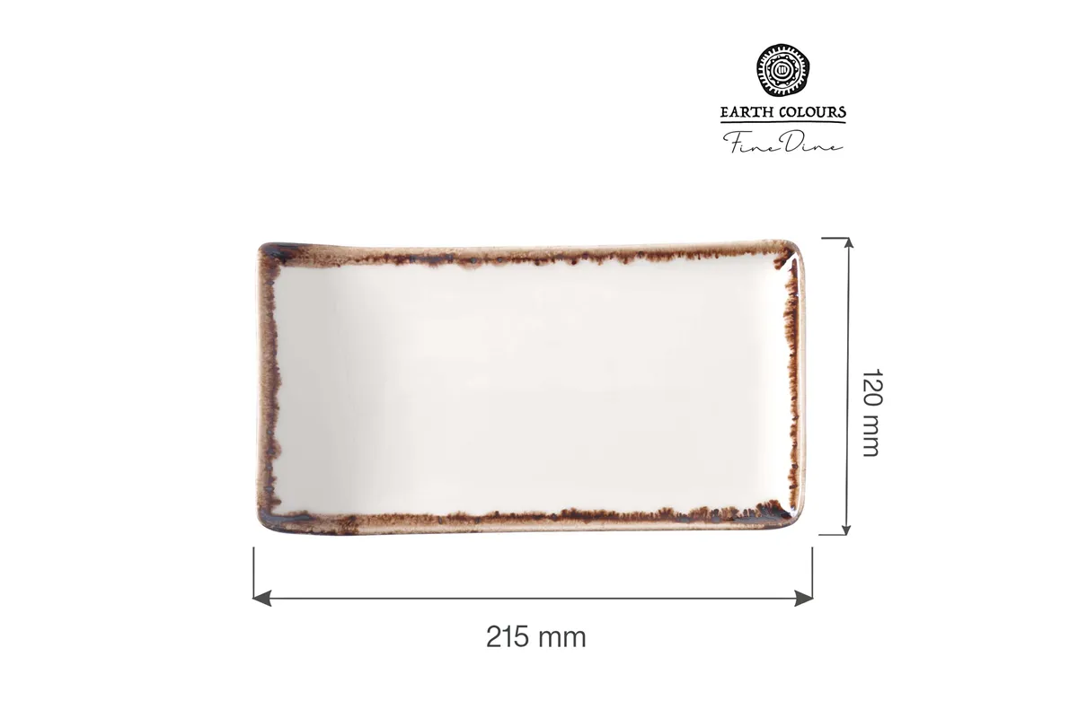 Talerz serwingowy Vanilla 215x120 mm Fine Dine 781098