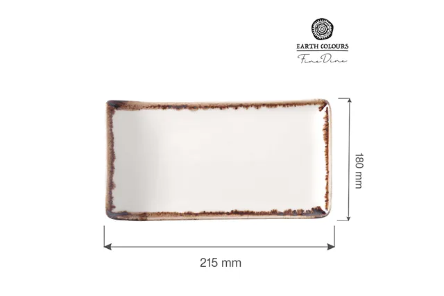 Talerz serwingowy Vanilla 215x180 mm Fine Dine 781111