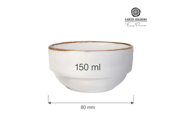 Miska sztaplowana Vanilla 80 mm, 150 ml Fine Dine 781128