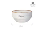 Miska sztaplowana Vanilla 80 mm, 150 ml Fine Dine 781128