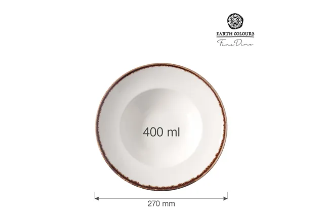Talerz do pasty Vanilla 270 mm, 400 ml Fine Dine 781234