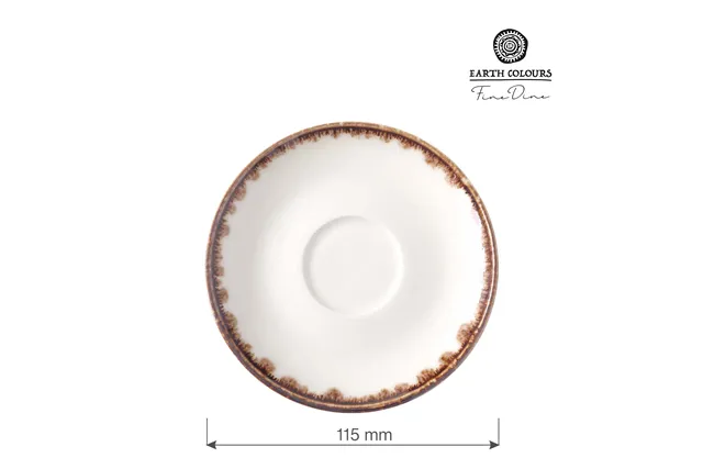 Spodek do espresso Vanilla 115 mm Fine Dine 781265