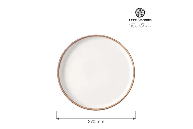 Talerz z wysokim rantem Vanilla 270 mm Fine Dine 781296